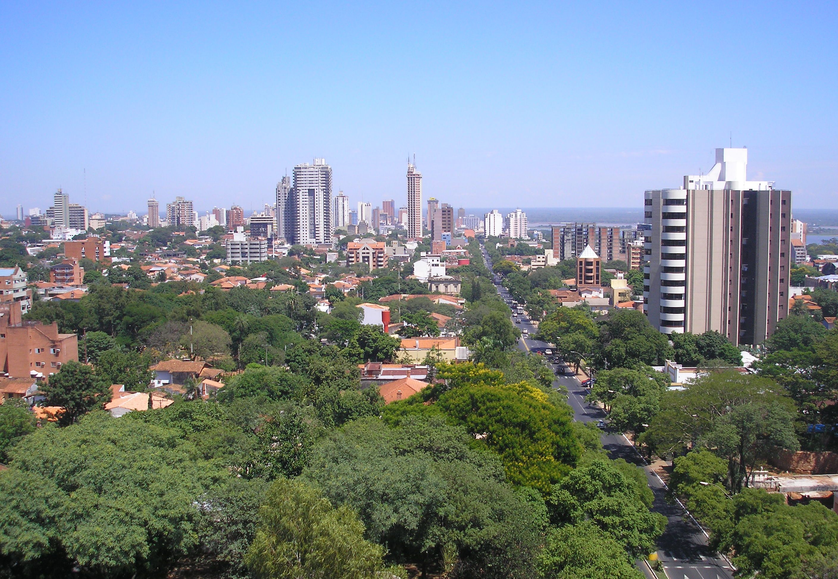 Blick über Asunción, Paraguay